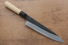  Kikuzuki White Steel No.2 Black Finished Gyuto 210mm Magnolia Handle - Japanny - Best Japanese Knife