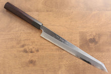  Jikko White Steel No.2 Kiritsuke Yanagiba 240mm Shitan Handle - Japanny - Best Japanese Knife