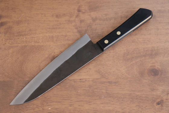 Nao Yamamoto White Steel No.2 Kurouchi Gyuto  180mm Black Pakka wood Handle - Japanny - Best Japanese Knife