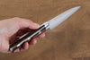 Takeshi Saji Blue Steel No.2 Colored Damascus Petty-Utility 90mm Ironwood Handle - Japanny - Best Japanese Knife