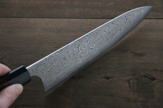 Nao Yamamoto VG10 Black Damascus Gyuto 210mm Shitan Handle - Japanny - Best Japanese Knife