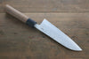 Shigeki Tanaka Blue Steel No.2 Damascus Santoku Japanese Knife 165mm Walnut Handle - Japanny - Best Japanese Knife