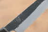 Kikuzuki White Steel No.2 Black Finished Kiritsuke Petty-Utility 135mm Magnolia Handle - Japanny - Best Japanese Knife