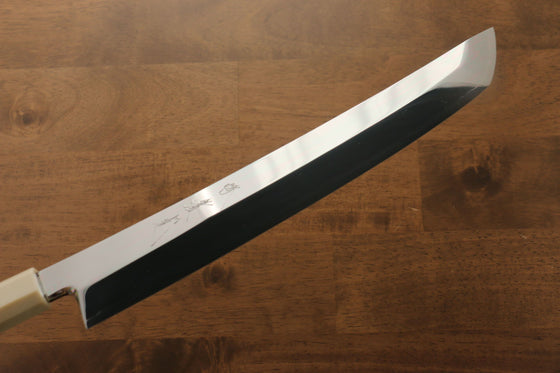 Jikko Silver Steel No.3 Sakimaru Yanagiba 270mm Ebony with Ring Handle - Japanny - Best Japanese Knife