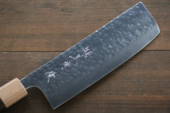Yu Kurosaki R2/SG2 steel Hammered Japanese Chef's Nakiri Knife 180mm - Japanny - Best Japanese Knife