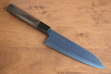  Seisuke SK-85 steel Ion plating Hammered Santoku 180mm Gray Pakka wood Handle - Japanny - Best Japanese Knife