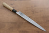 Kikuzuki Blue Steel No.1 Damascus Yanagiba  270mm Magnolia Handle - Japanny - Best Japanese Knife
