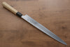 Kikuzuki Blue Steel No.1 Damascus Yanagiba Japanese Knife 300mm Magnolia Handle - Japanny - Best Japanese Knife