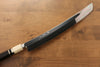 Jikko Silver Steel No.3 Sakimaru Yanagiba 360mm Ebony with Ring Handle - Japanny - Best Japanese Knife
