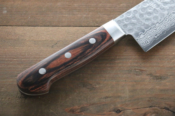 Seisuke VG10 17 Layer Damascus Gyuto 240mm Mahogany Handle - Japanny - Best Japanese Knife