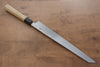 Kikuzuki Blue Steel No.1 Damascus Kiritsuke Yanagiba  300mm Magnolia Handle - Japanny - Best Japanese Knife