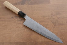  Kikuzuki Blue Steel No.1 Damascus Gyuto 210mm Magnolia Handle - Japanny - Best Japanese Knife