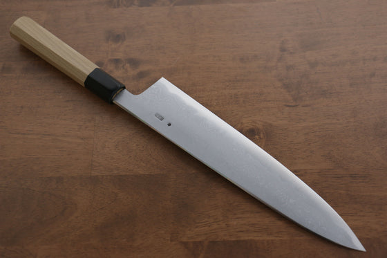Kikuzuki Blue Steel No.1 Damascus Gyuto  270mm Magnolia Handle - Japanny - Best Japanese Knife