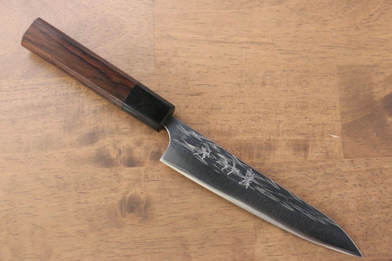 Yu Kurosaki Juhyo R2/SG2 Hammered Petty-Utility  150mm Shitan Handle - Japanny - Best Japanese Knife