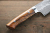 Takeshi Saji VG10 Black Damascus Santoku  180mm Ironwood Handle - Japanny - Best Japanese Knife