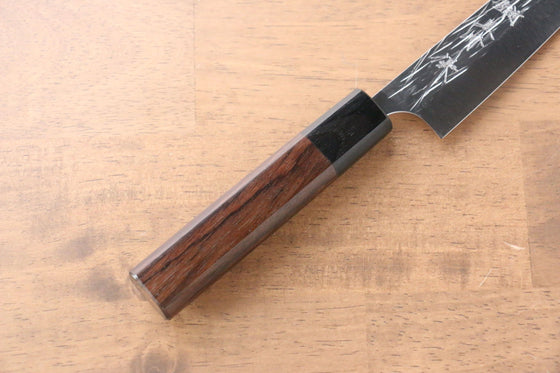 Yu Kurosaki Juhyo R2/SG2 Hammered Petty-Utility  150mm Shitan Handle - Japanny - Best Japanese Knife