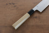 Kikuzuki Blue Steel No.1 Damascus Kiritsuke Gyuto  240mm Magnolia Handle - Japanny - Best Japanese Knife