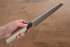 Kikuzuki Blue Steel No.1 Damascus Kiritsuke Gyuto 240mm Magnolia Handle - Japanny - Best Japanese Knife