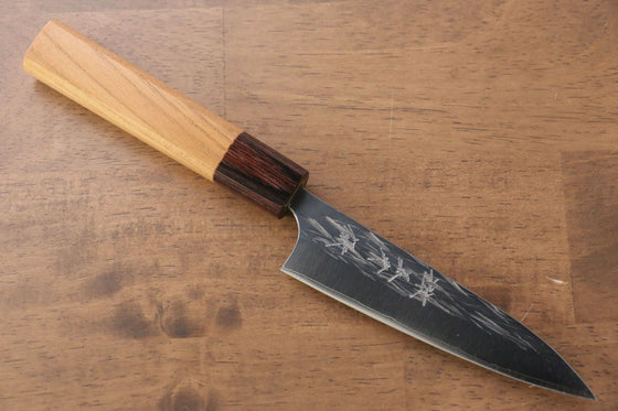 Yu Kurosaki Juhyo R2/SG2 Hammered Petty-Utility  120mm Keyaki (Japanese Elm) Handle - Japanny - Best Japanese Knife