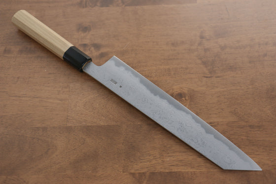 Kikuzuki Blue Steel No.1 Damascus Kiritsuke Gyuto  270mm Magnolia Handle - Japanny - Best Japanese Knife
