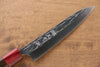 Yu Kurosaki Juhyo R2/SG2 Hammered Petty-Utility Japanese Knife 150mm Shitan (ferrule: Red Pakka wood) Handle - Japanny - Best Japanese Knife
