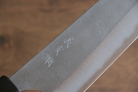 Yoshimi Kato Blue Super Nashiji Gyuto 210mm Enju Lacquered(Black) Handle - Japanny - Best Japanese Knife