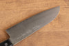 Nao Yamamoto SRS13 Nashiji Damascus Santoku 170mm Black Pakka wood Handle - Japanny - Best Japanese Knife