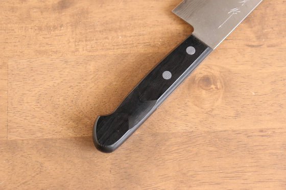 Nao Yamamoto SRS13 Nashiji Damascus Santoku 170mm Black Pakka wood Handle - Japanny - Best Japanese Knife