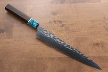  Yu Kurosaki Fujin SPG2 Hammered Damascus Sujihiki 240mm Wenge Handle - Japanny - Best Japanese Knife