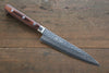 Seisuke VG10 17 Layer Damascus Petty-Utility  135mm Mahogany Handle - Japanny - Best Japanese Knife