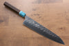 Yu Kurosaki Fujin SPG2 Hammered Damascus Gyuto 240mm Wenge Handle - Japanny - Best Japanese Knife