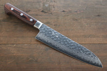  Seisuke VG10 17 Layer Damascus Santoku  180mm Mahogany Handle - Japanny - Best Japanese Knife