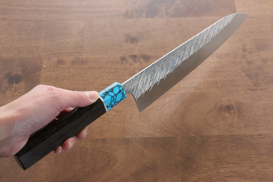 Yu Kurosaki Fujin SPG2 Hammered Damascus Gyuto 240mm Wenge Handle - Japanny - Best Japanese Knife