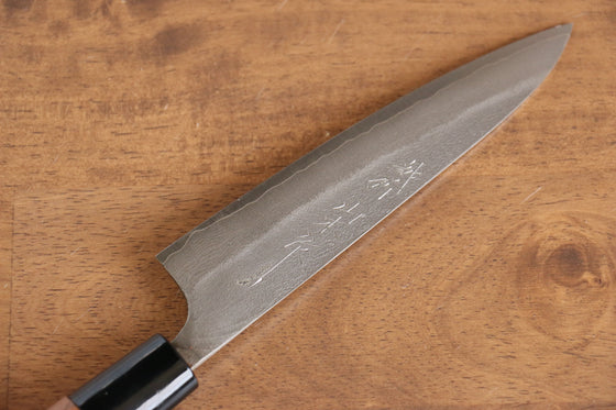 Nao Yamamoto VG10 Damascus Nashiji Petty-Utility  140mm Walnut Handle - Japanny - Best Japanese Knife