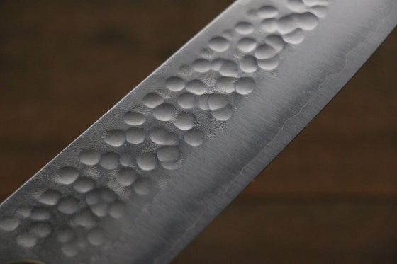 Yoshimi Kato Silver Steel No.3 Hammered Santoku Japanese Chef Knife 165mm - Japanny - Best Japanese Knife