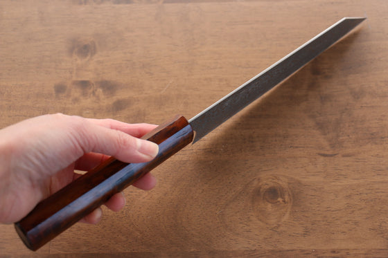 Yoshimi Kato R2/SG2 Damascus Bunka  165mm Sugi wood (Lacquered) Handle - Japanny - Best Japanese Knife