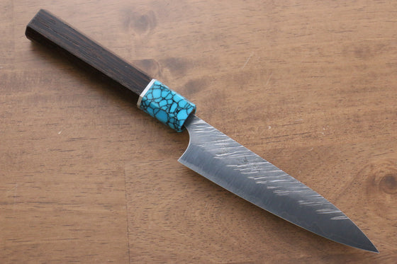 Yu Kurosaki Fujin SPG2 Hammered Damascus Petty-Utility 120mm Wenge Handle - Japanny - Best Japanese Knife