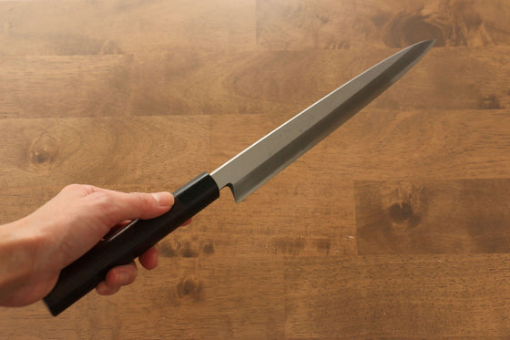 Jikko Silver Steel No.3 Yanagiba  240mm Shitan Handle - Japanny - Best Japanese Knife