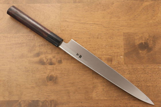 Jikko Silver Steel No.3 Yanagiba 210mm Shitan Handle - Japanny - Best Japanese Knife