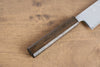Seisuke Nami AUS10 Mirrored Finish Damascus Gyuto 210mm Oak Handle - Japanny - Best Japanese Knife