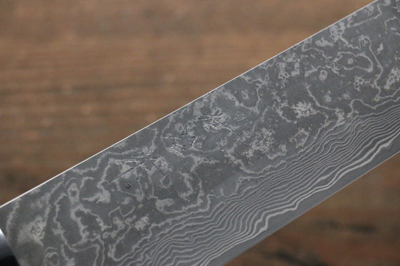 Takeshi Saji R2/SG2 Black Damascus Sujihiki  270mm Ironwood Handle - Japanny - Best Japanese Knife