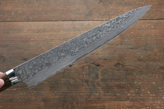 Takeshi Saji R2/SG2 Black Damascus Sujihiki  270mm Ironwood Handle - Japanny - Best Japanese Knife