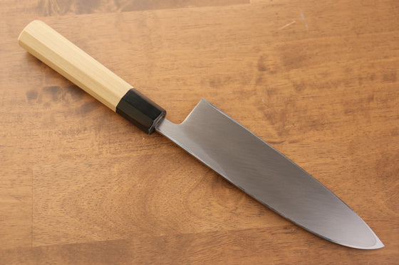 Jikko White Steel No.2 Santoku  180mm Magnolia Handle - Japanny - Best Japanese Knife