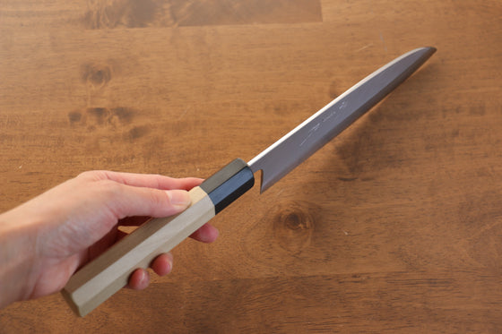 Jikko White Steel No.2 Santoku 180mm Magnolia Handle - Japanny - Best Japanese Knife