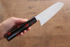 Makoto Kurosaki SPG2 Migaki Finished Santoku 170mm Lacquered Handle - Japanny - Best Japanese Knife