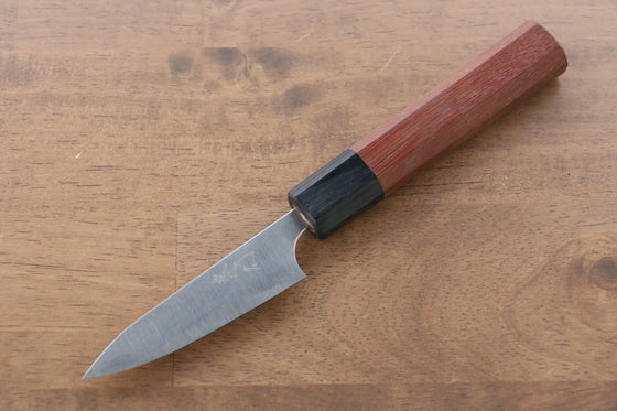 Shibata Takayuki Koutetsu Blue Super Petty-Utility 80mm Jarrah Handle - Japanny - Best Japanese Knife