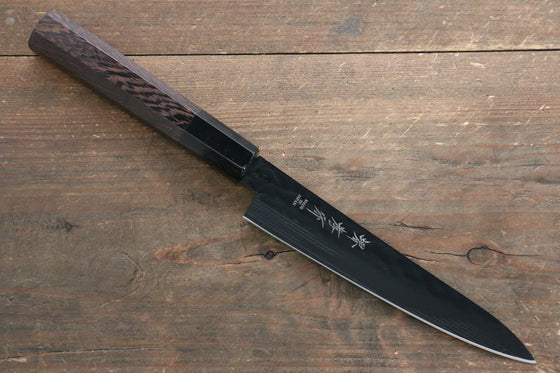 Sakai Takayuki Sakai Takayuki Kurokage VG10 Hammered Teflon Coating Santoku & Petty 150mm with Wenge Handle Set - Japanny - Best Japanese Knife