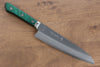 Sakai Kikumori Blue Steel Gyuto  175mm Green Pakka wood Handle - Japanny - Best Japanese Knife