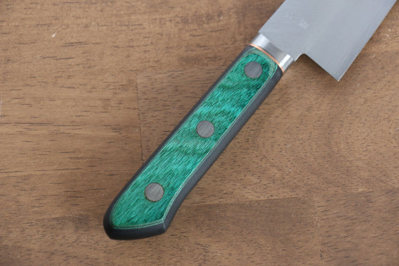 Sakai Kikumori Blue Steel Gyuto  175mm Green Pakka wood Handle - Japanny - Best Japanese Knife