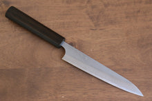  Yoshimi Kato Blue Super Nashiji Petty-Utility 150mm Enju Lacquered(Black） Handle - Japanny - Best Japanese Knife